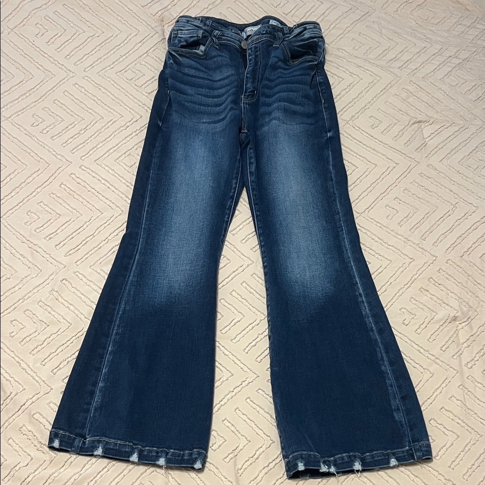 KanCan Dark Blue Flare Jeans